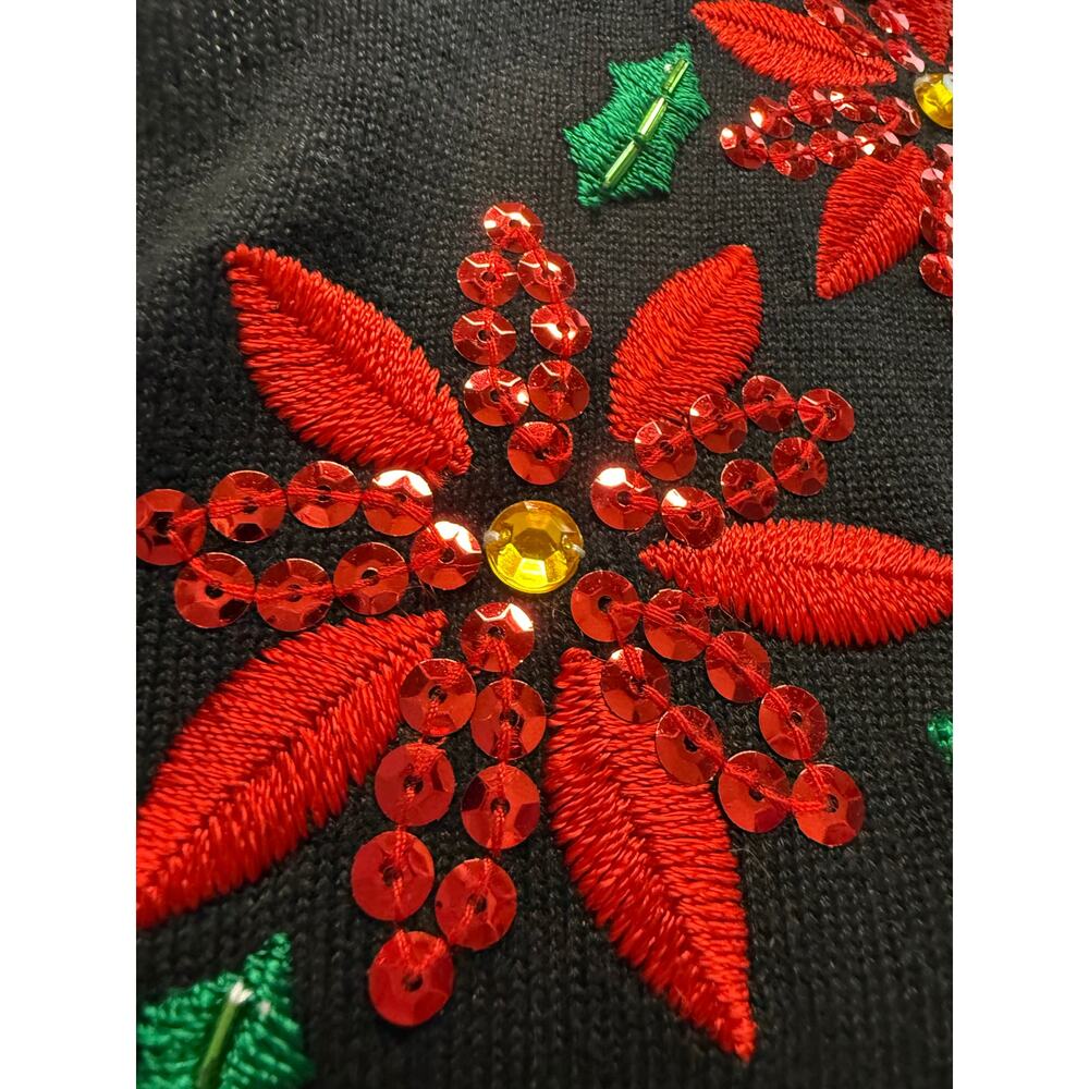 Classic Elements Sweater Medium Holiday Christmas… - image 8